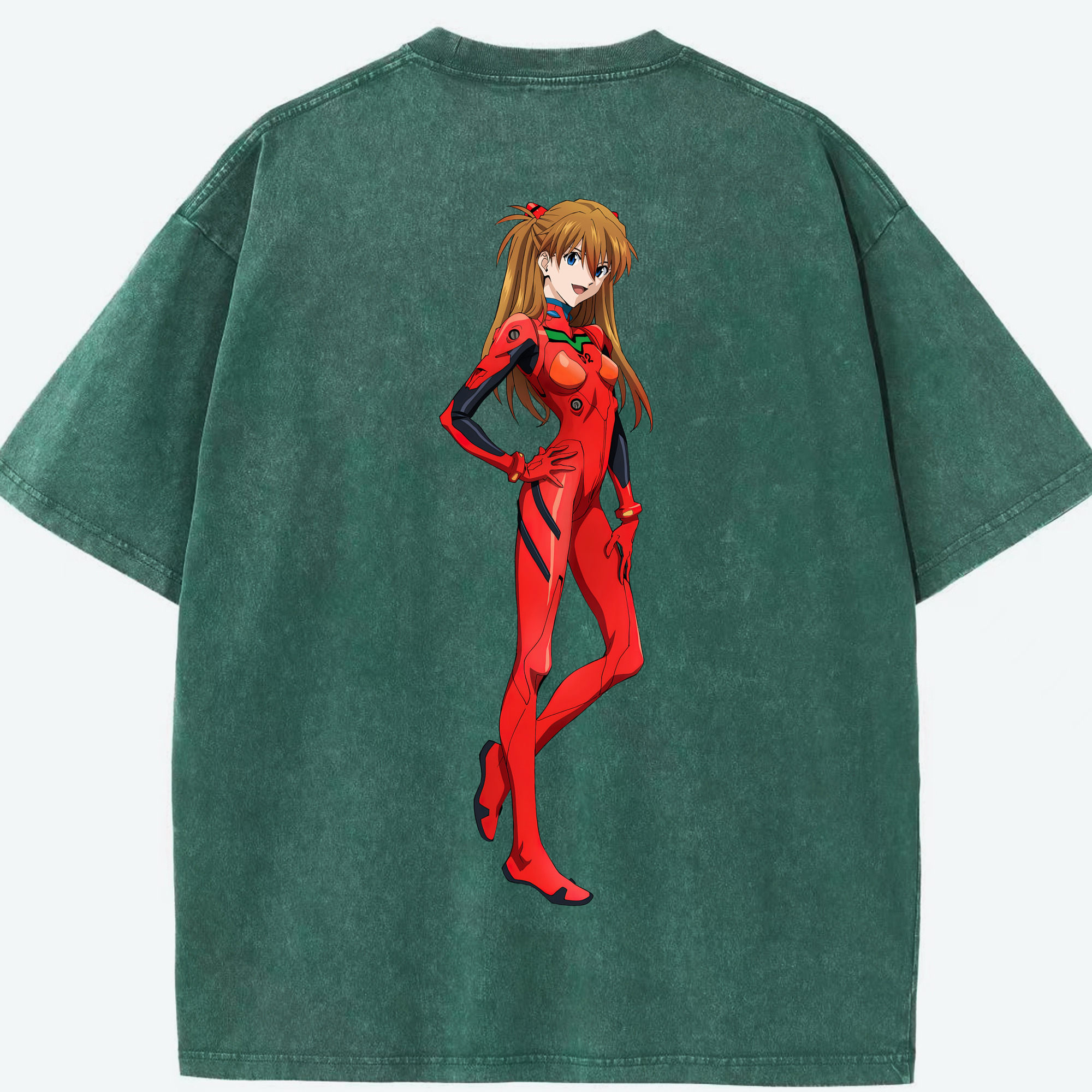 （画像用） EVA 新世紀エヴァンゲリオン 綿100% ヴィンテージ風 半袖Tシャツ（背面プリント）